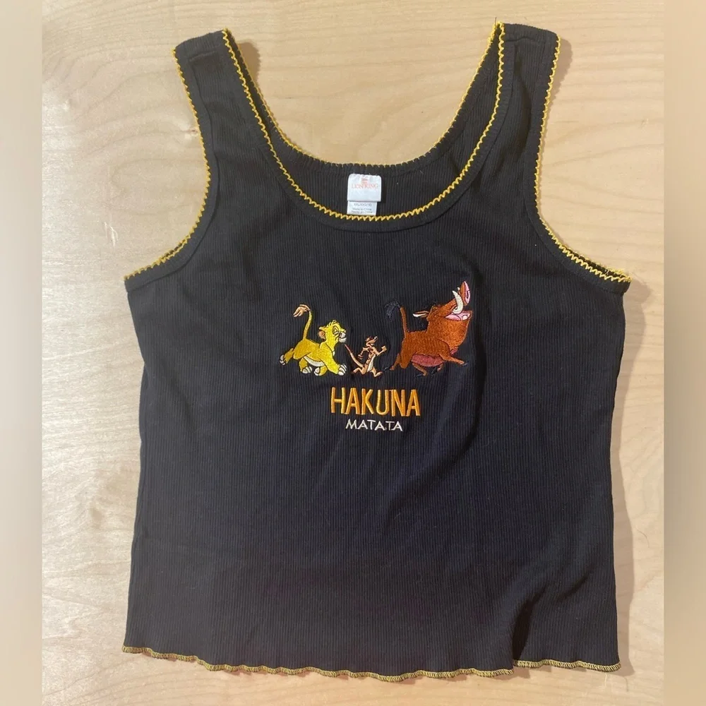 Disney The Lion King Black Top with Yellow Trim XXL (19) (Q)